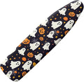 Halloween Pumpkin Ghost Iron Board Cover with Elastic Edge Thick Ironing Board Cover Standard Size Extra Wide Universal Fit 54x15 inches