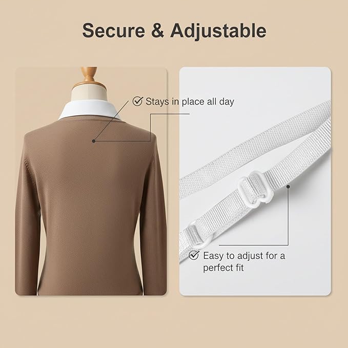 Handcrafted Faux Diamond and Pearl Fake Collar, Detachable Dickey Collars, Faux Collar Lapel, False Collars for Women Shirt
