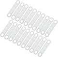 uxcell 50Pcs Non-Slip Hanger Grips Silicone Adhesive Clothes Hanger Strips for Wood Plastic Hangers, Milky (4.13" x 0.79")
