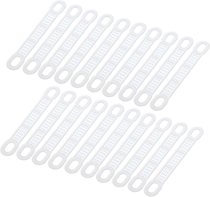 uxcell 50Pcs Non-Slip Hanger Grips Silicone Adhesive Clothes Hanger Strips for Wood Plastic Hangers, Clear (3.94" x 0.47")