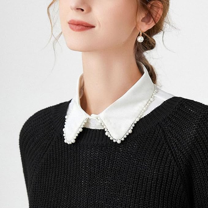 Fake Collar Detachable Dickey Collar Half Shirt Blouse Collar Faux False Collar for Women