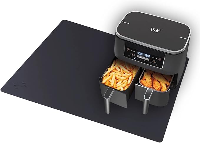 32''x24'', Supmat Ultra Large, Super Versatile Extra Large and Thick Heat Resistant Silicone Mat, Counter Mat, (1, Pure Black)