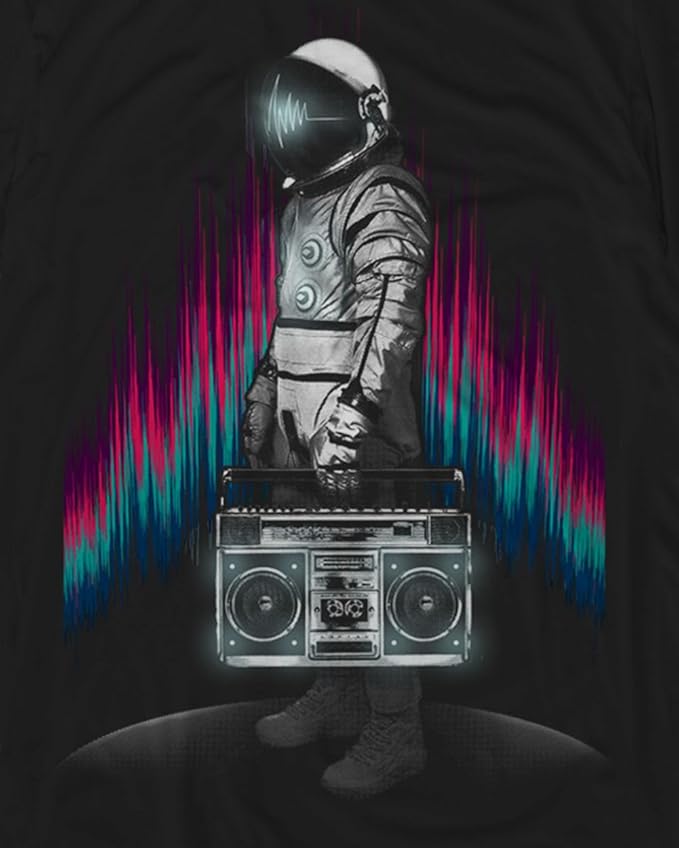 INTO THE AM Graphic Tees for Men S - 4XL Premium Short Sleeve Colorful T-Shirts Trippy Space Designs