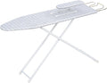 43" x 13" Ironing Board Height Adjustable Iron Board, Heavy Duty Ironing Board with Iron Rest & Heat Resistant Cover, Foldable Ironing Stand