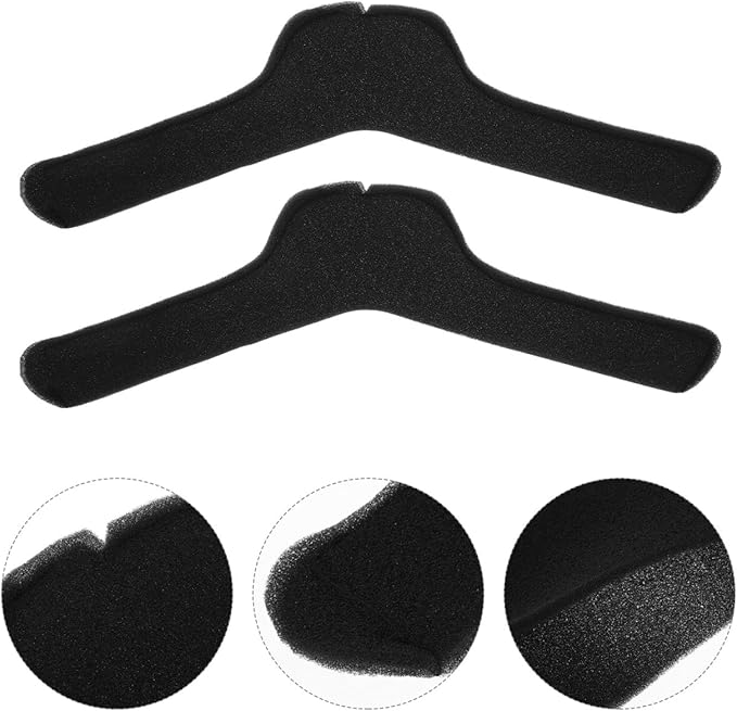 Ciieeo Anti-Skid Clothes Hanger Covers 10Pcs Sponge Sleeves Non-Slip Protector for Wardrobe Clothing Storage Home and Retail Use 15.74In