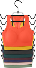 1 Pack Bra Hanger,Tank Top Hanger Space Saving,Closet Organizers and Storage,Bra Hangers for Closet Organizer,Organization and Storage for Sport Bras,Camisoles,Bathing Suit,Belt,Tie,etc,Black