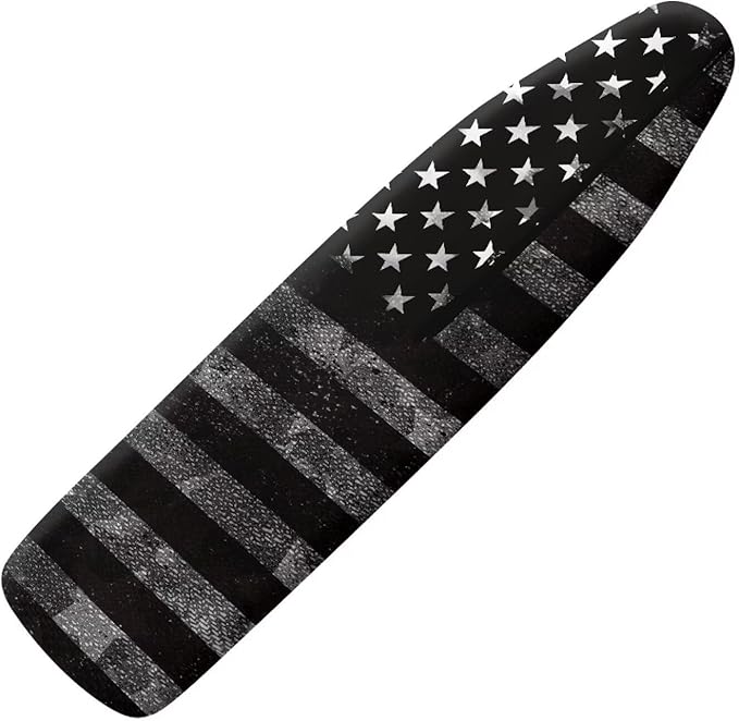SEANATIVE Black American Flag Ironing Board Cover Decorative Ironing Board Protective Guard Covers Dustproof Iron Pad Cover with Elasticized Edges