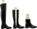 Boot Shapers for Tall Boots with Cinched String for Hanging