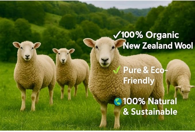 6XL 100% Organic Wool Dryer Balls – New Zealand Wool, Reusable Up to 1500 Loads, Fragrance-Free, Eco-Friendly Laundry Solution – 6-Pack in Gift-Ready Box Great idea for Christmas gift wool dryer ball.