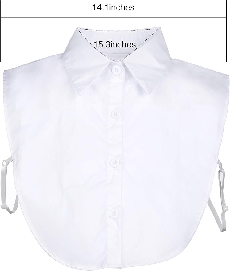 SATINIOR 3 Pieces Fake Collar Women Detachable Dickey Blouse Half Shirts Collar