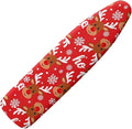 Ironing Board Cover Christmas Deer Print Stain Resistant Cover for Ironing Board Standard Size Christmas Decor for Women 54x15 inches