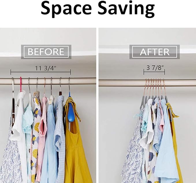 VECELO Premium Velvet Clothes Hangers Suit Heavy Duty (50 Pack)-Non Slip & Space-Saving with 6 Finger Clips & Tie Rack Excellent for Men and Women,Gray