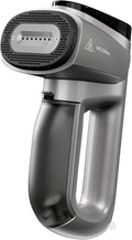Vacuum Steamer for Clothes, GKJ Handheld Clothes Steamer, 2300Pa Suction Portable Travel Fabric and Garment Steamer, 2-in-1 Steamer & Iron, 118ml Water Tank (for 110-120V)