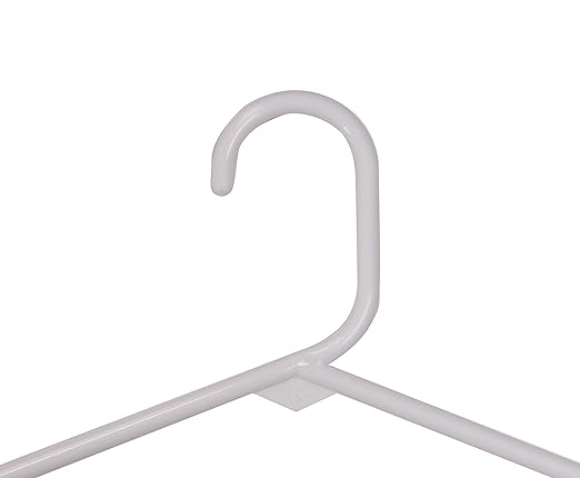 Nahanco Plastic Clothes Hangers, White, 24/Pack (TBWHU)