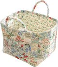 Floral Fabric Storage Basket Car Interior Storage Basket Underwear Sundries Laundry Baskets Supplies Home Organizer Bag (style 10)
