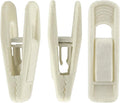 Velvet Hangers Clips 80 Pack, Non-Slip Pants Hangers Velvet Clips for Skirt Hanger, Strong Finger Clips Perfect for Thin Velvet Hangers, Ivory