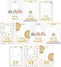 Canopy Street Modern Rainbow Closet Clothing Dividers/Trendy Rainbow Closet Organizers / 10 Newborn To 4T Clothes Organization Dividers / 4" x 6" Flat Boho Baby Nursery Divider Set