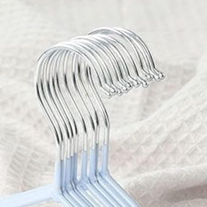 Clothes Hangers, Proof And SpaceSaving Anti Slip Hanging T Shirts, Underwear, Shirts, Pants, Skirts And Dresses, Etc (Blue)