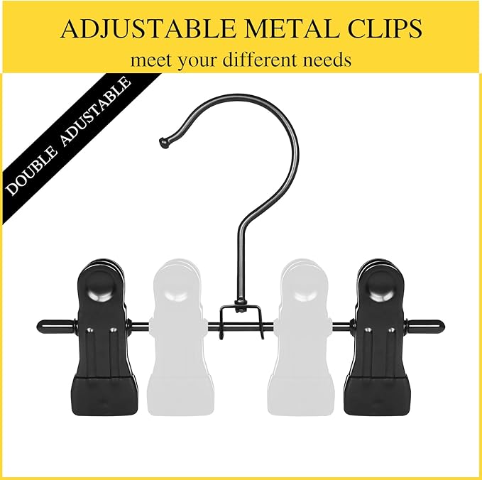 20 Pack Boot Hangers Closet Hanging Clips Laundry Hooks for Hats, Pants, Towel, Socks, Handbags, Bags, Underwear