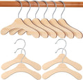 Pet Clothes Hanger Rack Wooden Dog Clothing Hangers Portable Puppy Clothes Organizer Space-Saving 6.89X5.51 Inches for Small Dogs and Cats