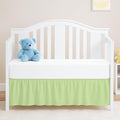 Sage Crib Bed Skirt, Perfect for Nursery Crib for Boys & Girls with a 14" Drop and Size 28"x 52"