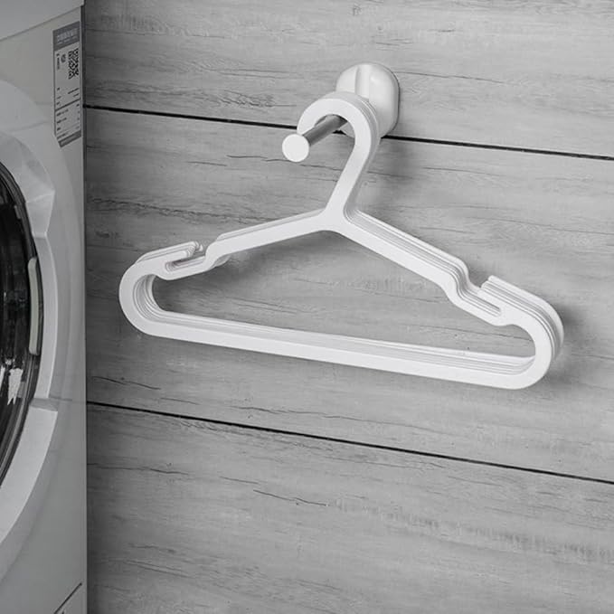 Cabilock Stainless Steel Wall Mounted Coat Hanger Rack with Swing Arm Space Saving Clothes Hanger Organizer for Closet Bathroom Laundry Storage