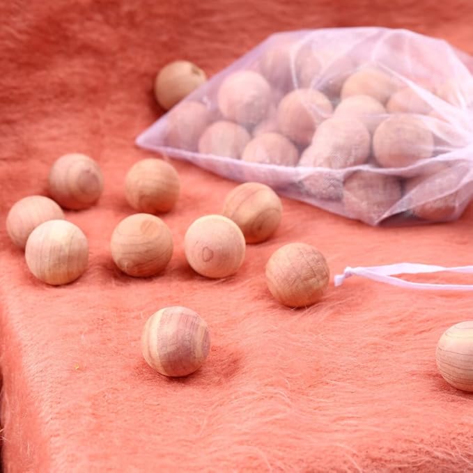 Cedar Blocks for Clothes Storage 120 Cedar Balls for Clothes Storage