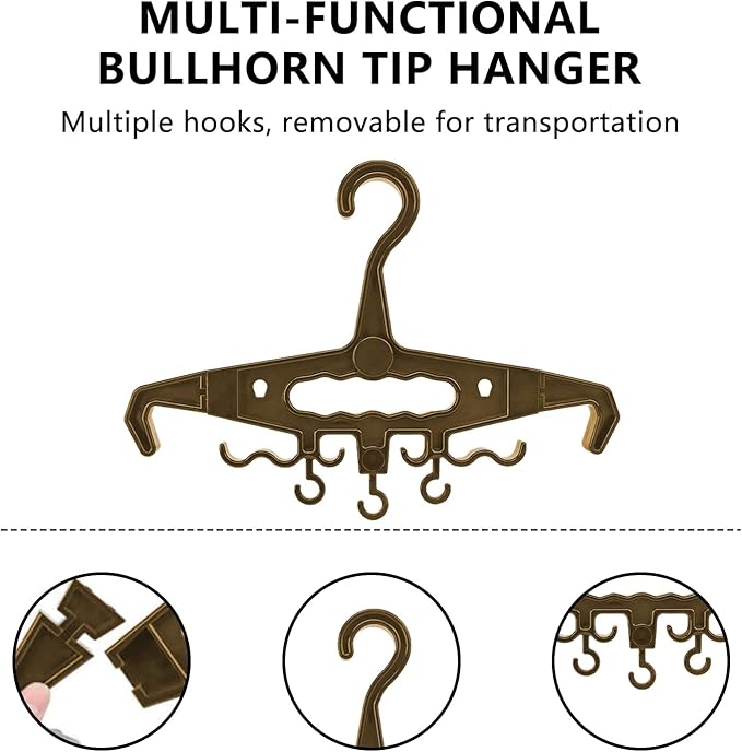 YOZWOO Heavy Duty Hangers Plastic Clothes Hangers with Detachable Hanger and Wetsuit Hanger - 200lb Load Capacity Non-Slip Design for Body Armor, Police Vest, Wetsuit, and Survival Gear (Khaki)