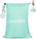 MissBoy Laundry Bag, Nylon Storage Bag for Dirty Clothes, Washable Laundry Bags with Zip for Travel Camping College Dorms, Lightweight Foldable Swimming Dry Wet Bag