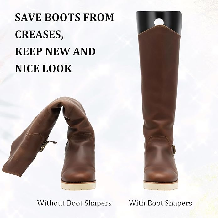 16 Pieces (8 Pairs) Boot Shaper Form Inserts Boots Tall Support to Keep Shape Holders for Women Men