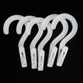 10 Laundry Hooks Clothes Pins Hanging Clips Plastic Hanger Home Travel Portable, Variable
