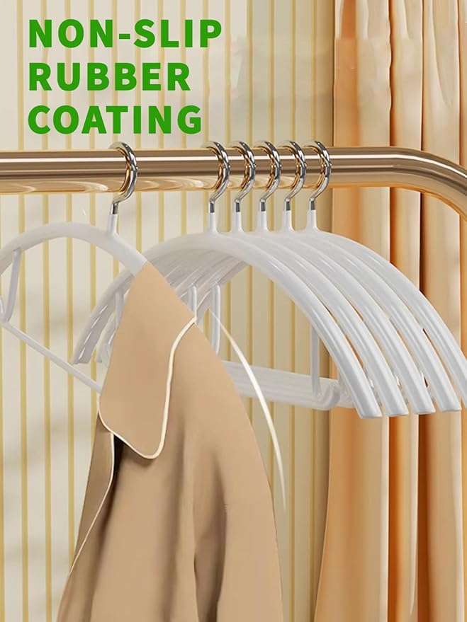 SLMT Sweater Hangers No Shoulder Bump Metal Coat Hangers Non Slip Clothes Hangers for Closet (20 Pack)