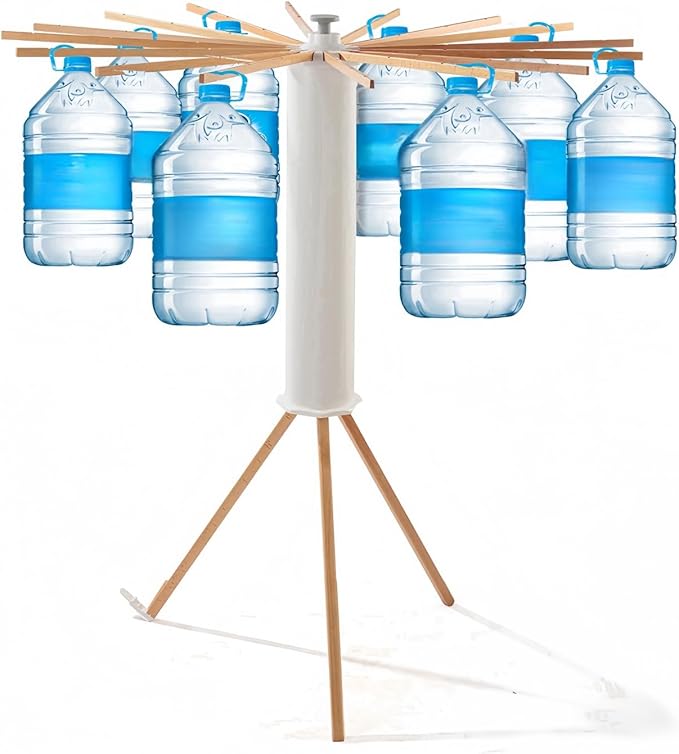Tripod Clothes Drying Rack, Garment Rack Portable and Foldable Space Saving Laundry Drying Rack - Drying Rack Clothing Floor Folding Balcony Bedroom Household