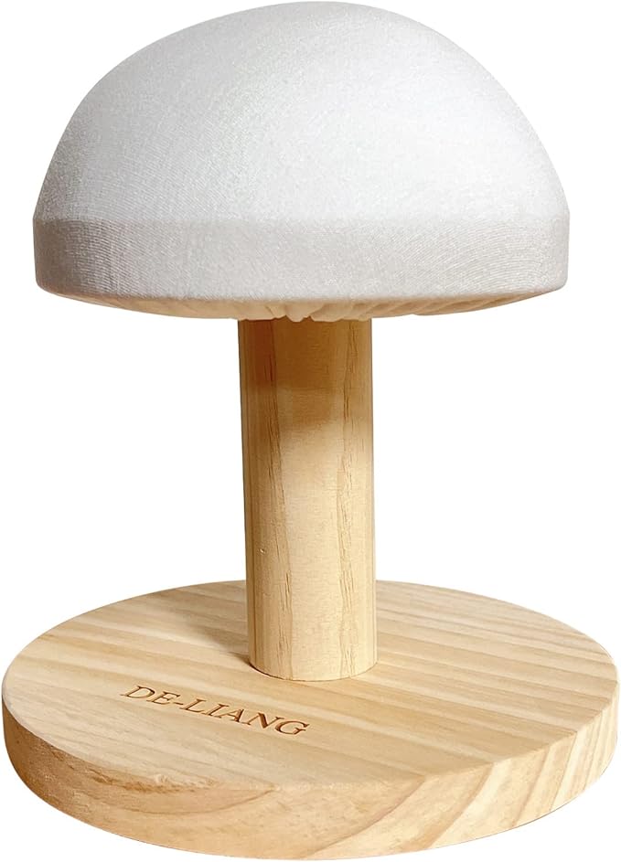 Bra Wooden Ironing Board Mini Iron Padded Sleeve Pillow Board Stool with Round Base for Small Table top Pressing pad ham, Long-7.1 Inch, (DLIB50-BEIGE)