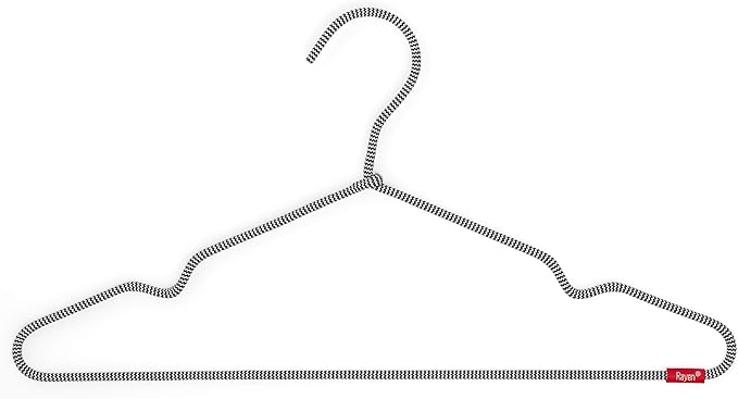Rayen | Clothes Hangers | Anti-Slips | Pack of 6 Units | Nylon Hangers | 15.9 x 7.6 in