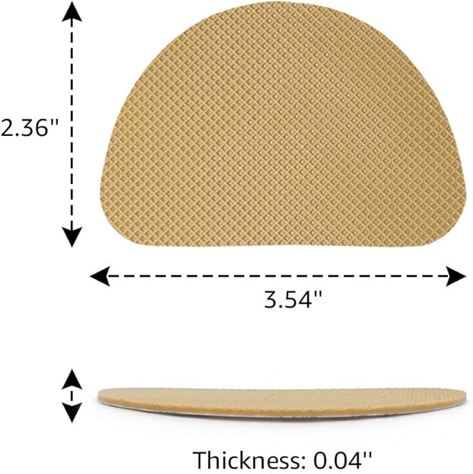 8 PCS Premium Silicone Non-Slip Shoe Pads - Muffle Loud High Heels & Boots - Self-Adhesive Quiet Noise Reduction Sole Protectors for Wedding, Office, Stage - Odorless Grips - Indoor Use