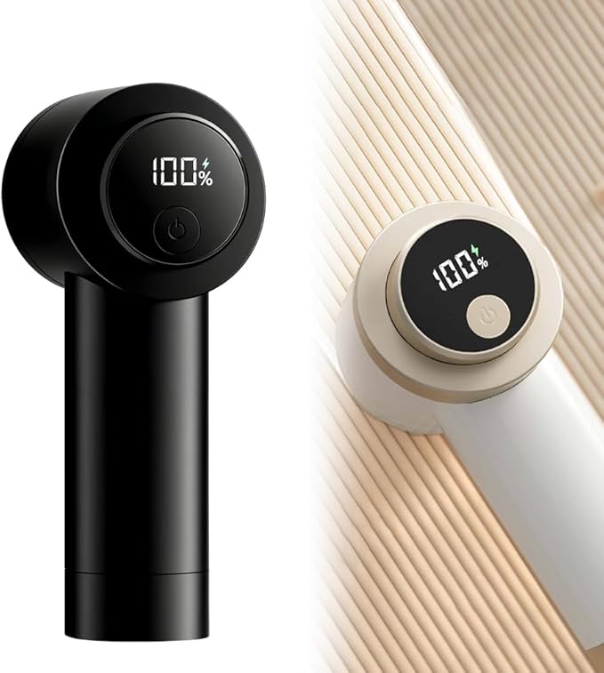 Rechargeable Fabric Shaver for Clothing with Smart LED Display, 2026 New 2 in 1 Suction and Shave Technology Clothes Shaver, Lint Shavers with 3 Speeds for Clothes, Couch (A)