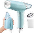Handheld Clothing Steamer, 1000W Portable Foldable Stainless Steel Panel Steam Iron，A Small Clothing Wrinkle Remover Weighing 1.32 Pounds Suitable for Home, Travel & Office (Blue)