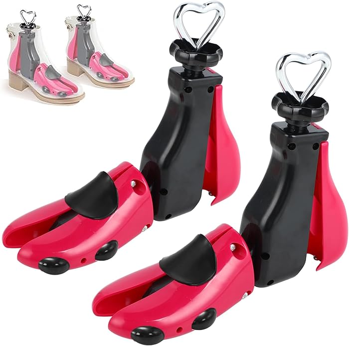 2PCS Professional Boot Shoe Stretcher Wide Feet for Men Women, Shoe Expander Widener Adjustable Length & Width