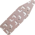Small Ironing Board Cover and Pad 12 x 42,3 Pairs of Hook and Loop Fastener Straps,Elastic Edges,Cotton Mini Iron Board Cover with Scorch Resistant Thick Padding (12" x 42")