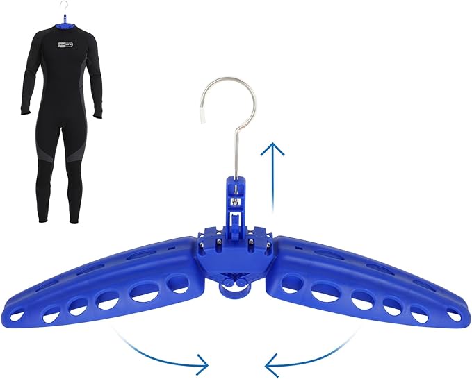 Wetsuit Hanger, Gimilife Surfing & Scuba Diving Accessory, Perfect to Dry Wetsuit Drysuit Life Jacket or BCD, Quick Dry Foldable & Vented Dryer for Wetsuite Dry Suit（1 PCS ）
