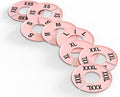 Generic Clothing Round Rack Size Dividers (XXS-XXXL) and Quantities Available (40, Light Pink)