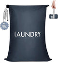 MissBoy Laundry Bag, Nylon Dirty Clothes Storage Bag, Splash-proof Travel Camping Laundry Bags with Zip, Lightweight Foldable Swimming Dry Wet Bag