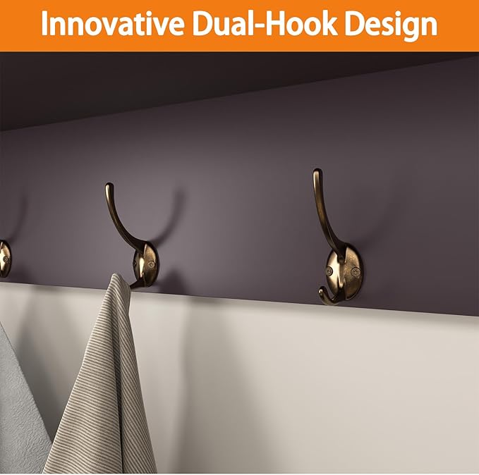 Elegant Espresso Wooden Wall-Mounted Coat Rack with Shelf - Entryway Organizer with 4 Dual Hooks - Modern Storage Display for Home Decor, Plants, Photos - MDF Construction - 39"x8"x14"