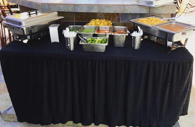The Folding Table Cloth 4 Foot Black 24x48x29