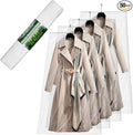 PARTY BARGAINS 72 x 20 Inch Disposable Clear Garment Bags, 50 Pack – Heavy-Duty Plastic Clothes Covers for Suits Dresses Coats, Closet & Travel