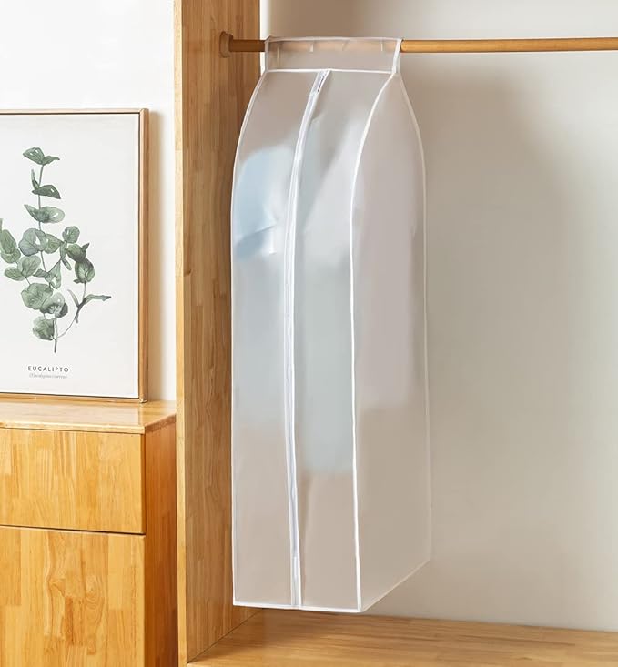 XIAKE Garment Bags M/oth-proof Dust Cover Coat Hanging Clothes Storage Bag Premium Thickened Clothing Organizer Moisture-proof Dust-proof Clothes Cover