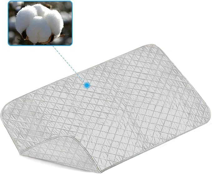 Ironing Blanket Mat Laundry Pad Portable Folding Cotton Ironing Blanket 70 x 100 cm