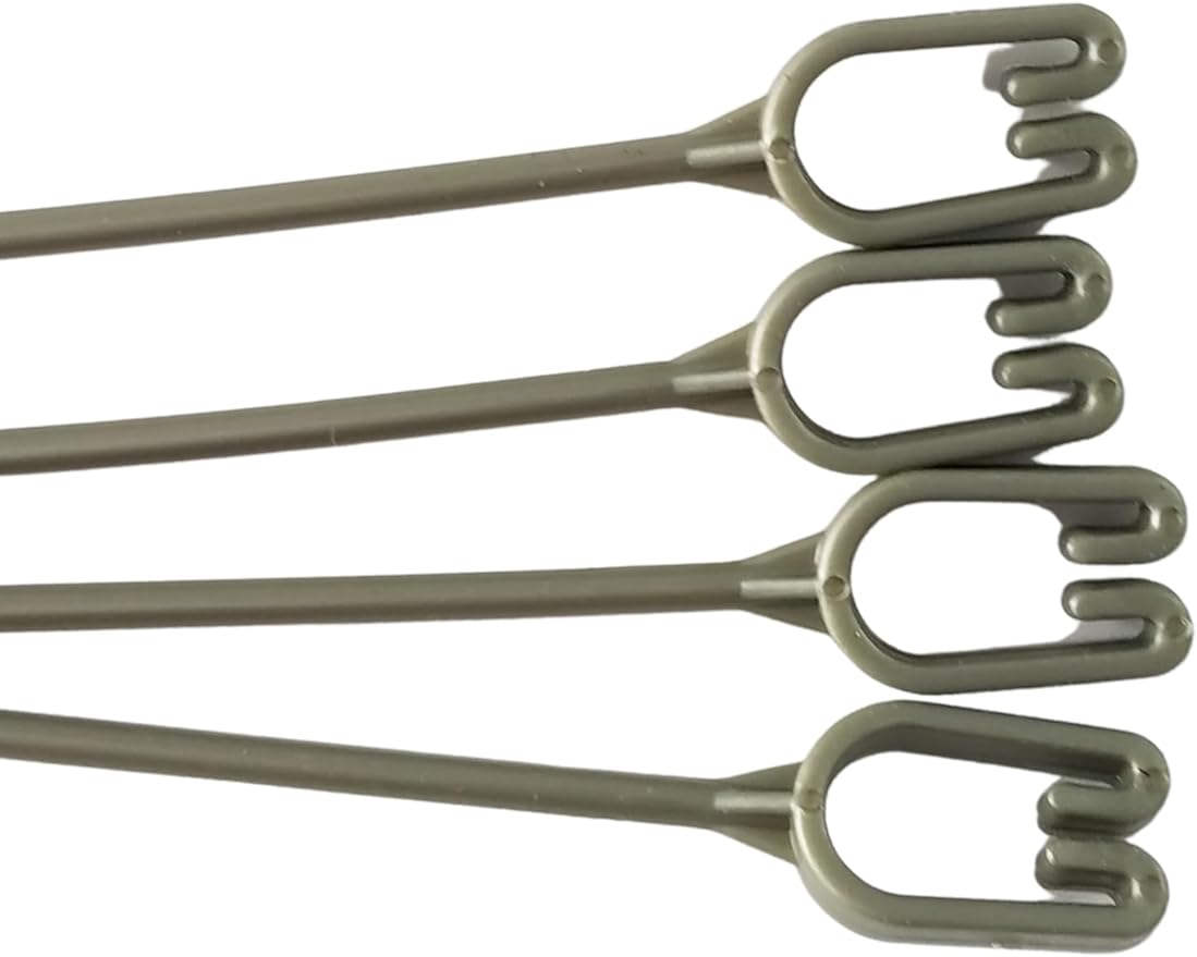 Replacement 4 Strand Plastic Hangers for 12" Hanging Baskets - Set of 5 (Olive Green)