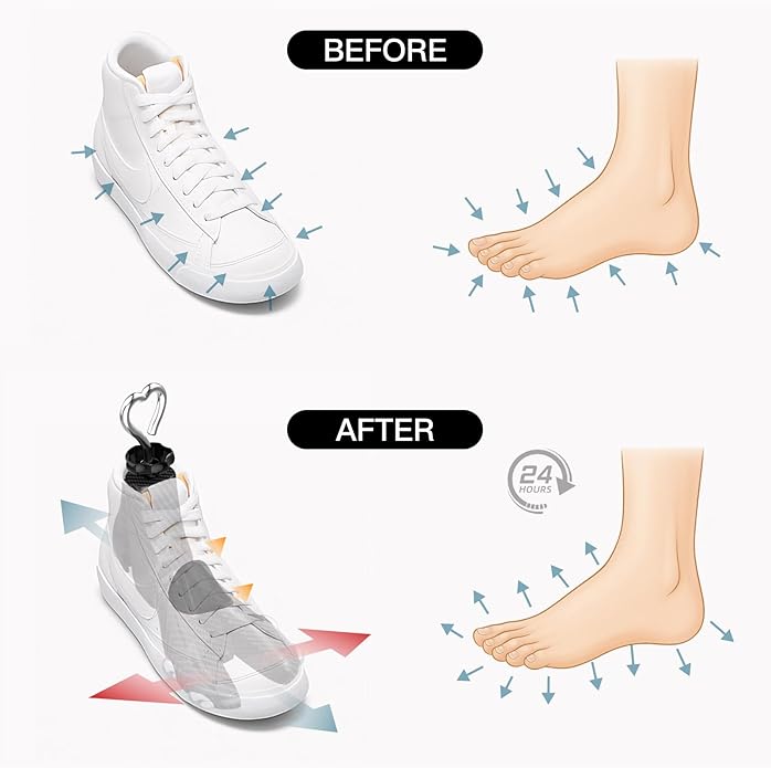 Shoe Stretcher Women Men, Boot Stretcher Wide Feet, 4-Way Shoe Widener & Expander for Stretch Length & Width
